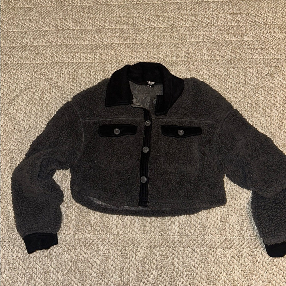 Women's Black Fleece Jacket